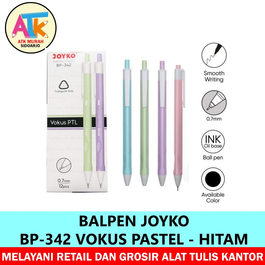 

BALPEN JOYKO BP-342 VOCUS PASTEL - TINTA HITAM