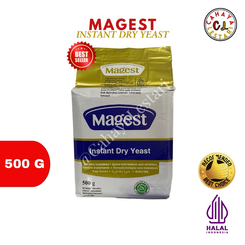 

MAGEST Instant Dry Yeast 500gr | MAGEST Ragi Kering Instan 500gr | DIJAMIN ORIGINAL 100% TERMURAH