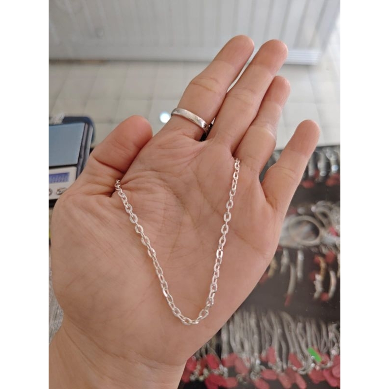 SECOND Kalung Rantai Belimbing Anak -+35Cm Perak Lokal SECOND
