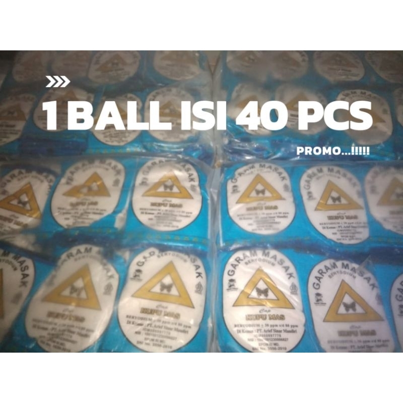 

Promo..!! 1 ball isi 40 pcs Garam masak beryodium murah..!!!