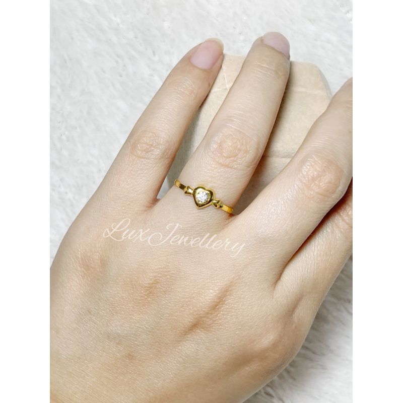 cincin love emas muda setengah gram