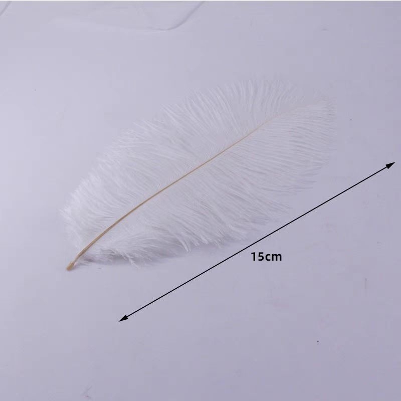 

Bulu Ayam DEKORASI Bunga BUKET Hamper DIY Craft Hitam Putih BuLu