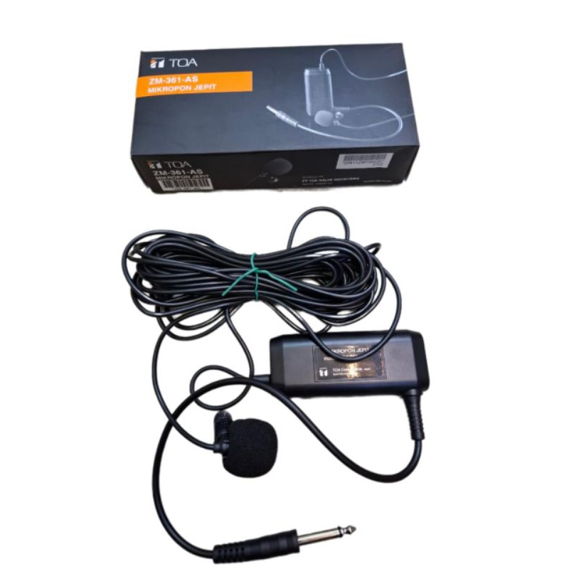 TOA MONITOR AUDIO MIC JEPIT MICROPHONE JEPIT MIC KANCING ZM-361 AS MA818A