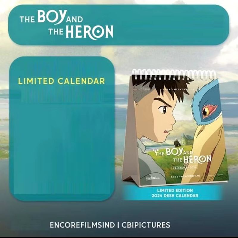 

The Boy And The Heron Limited Edition 2024 Desk Calendar CGV Indonesia CBI Pictures