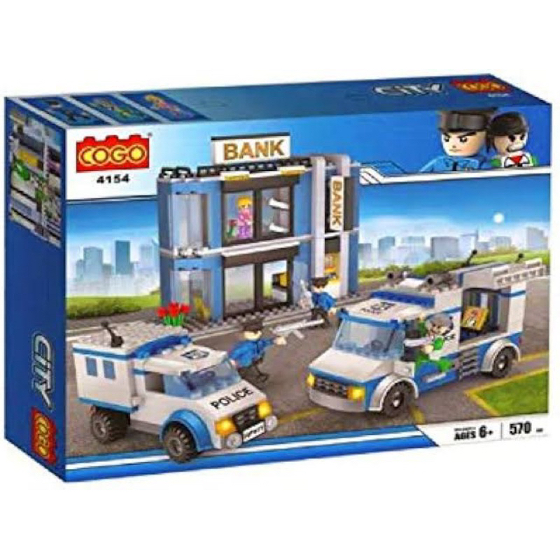 Cogo City Bank Building Blocks - 570 Pieces