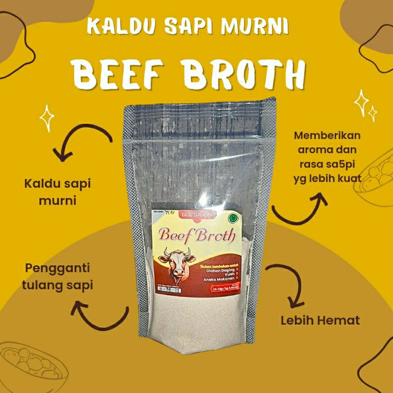 

50 gr BEEF BROTH- Extrak kaldu Sapi Murni/ Perasa sapi/ Kaldu Kuah Sapi/ Pengganti Tulang Sapi