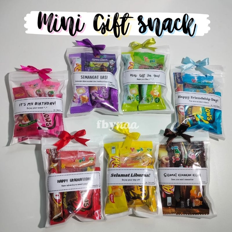

Mini Gift Snack Custom Ucapan Bingkisan Snack Mini Hampers Snack Mini Bingkisan Hadiah