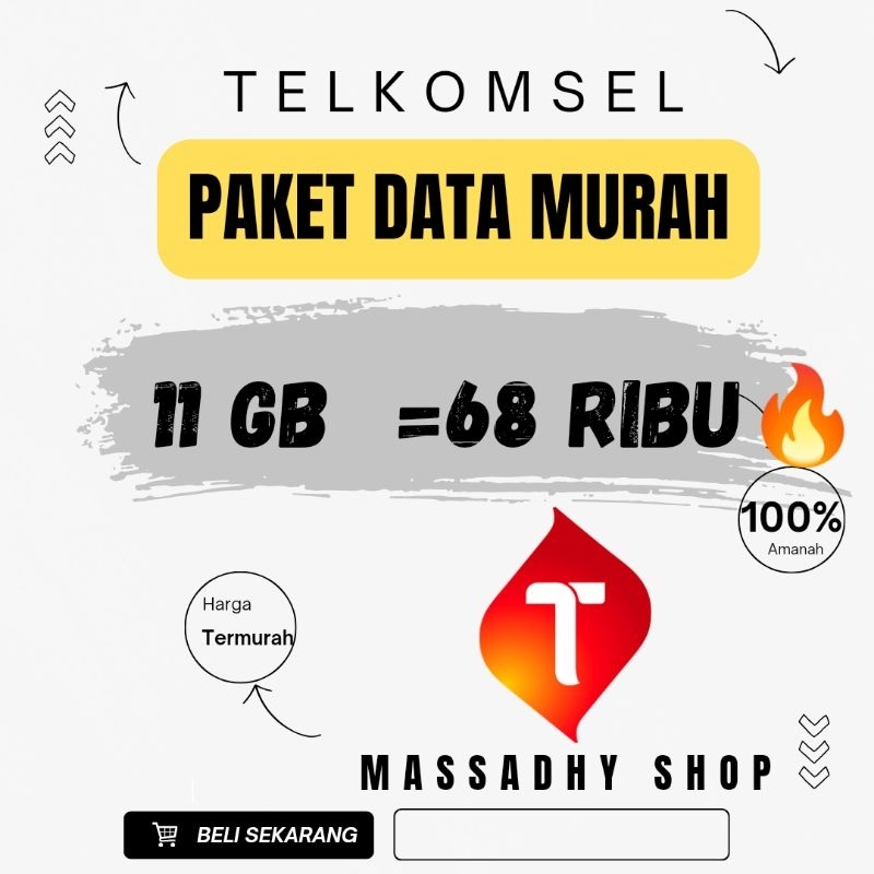 Paket data 11gb Berlaku 30 hari Telkomsel