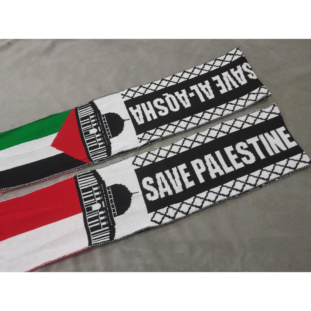 Syal rajut palestina / syal rajut komputer palestina indonesia