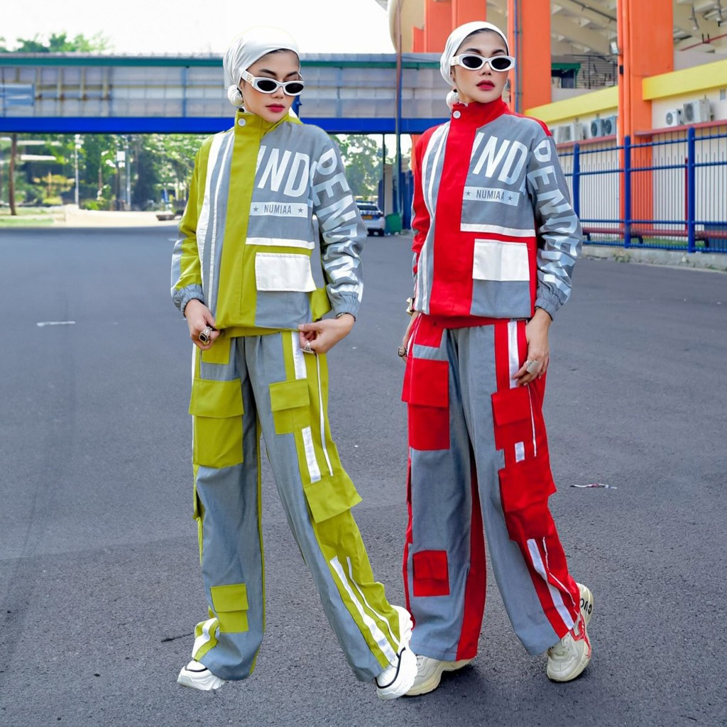 Reisha Set Cargo by Numiaa Fashion I Setelan Wanita Sporty LD120