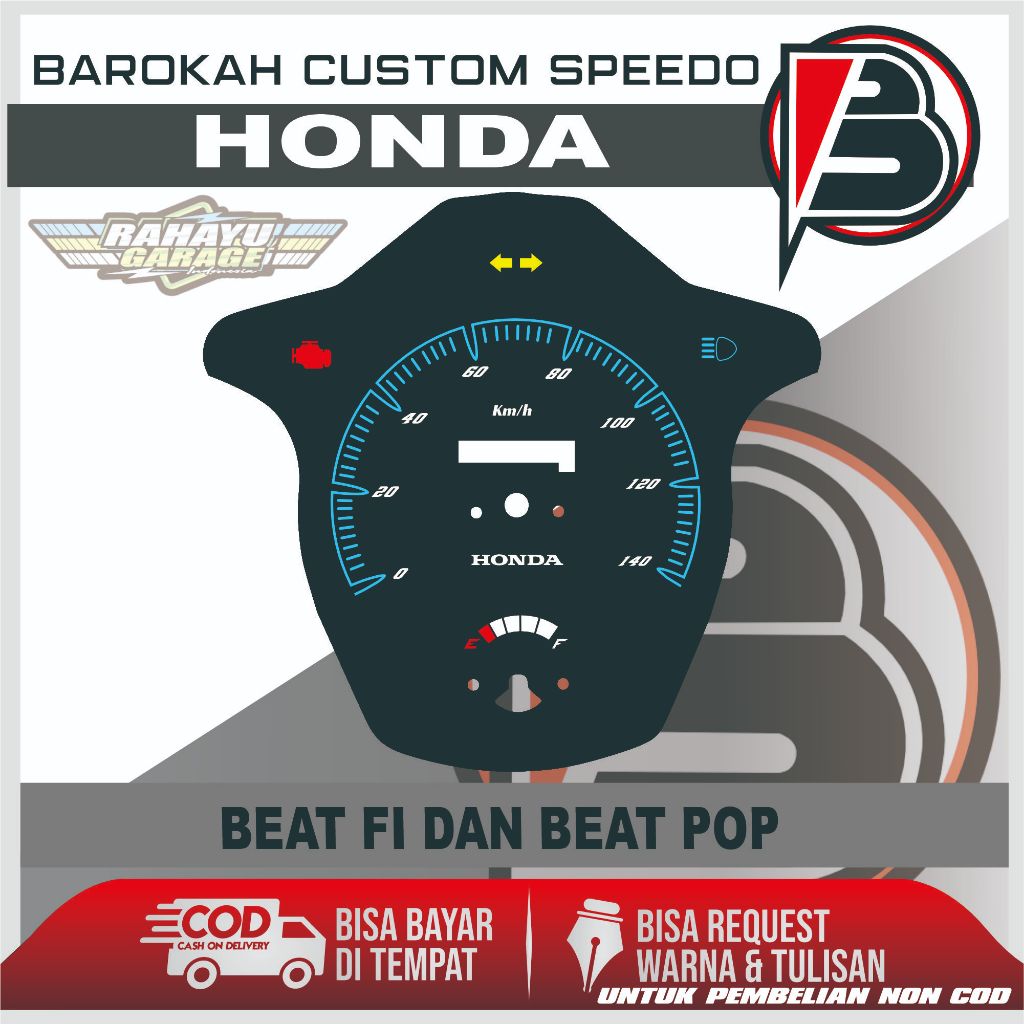 PAPAN SPEEDOMETER CUSTOM HONDA BEAT FI