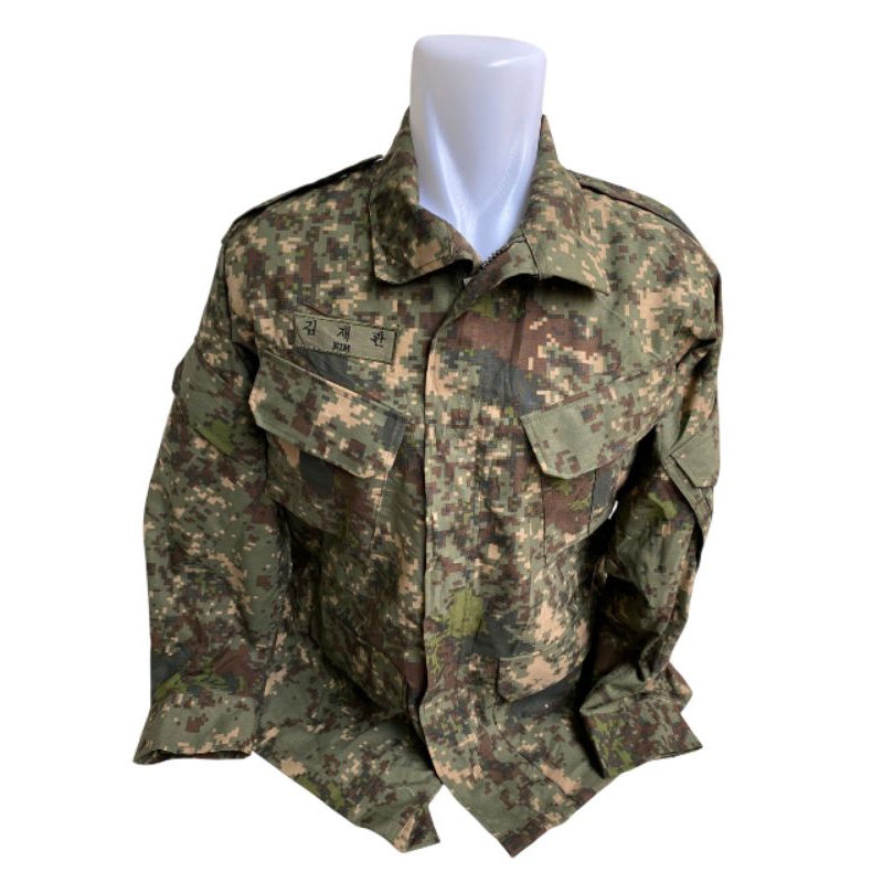 Coat Jaket Parka 2 Lapis Anti Air Loreng Digital Roka Korea Army (6)