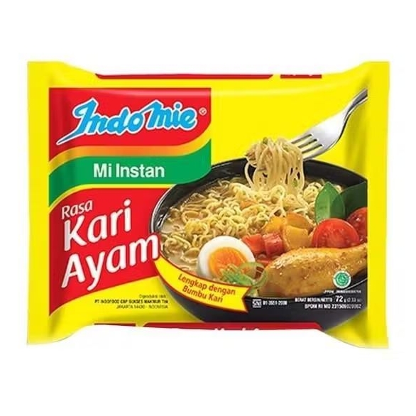 

Indomie Mie Instan Rasa Kari Ayam isi 70 gram