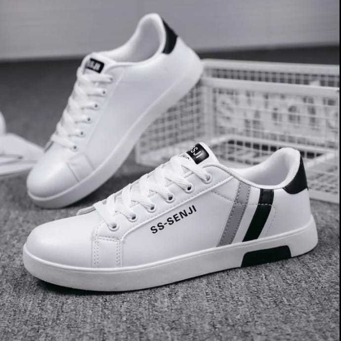 SEPATU KOREAN STYLE PRIA DEWASA SEPATU PUTIH PRIA DEWASA SEPATU SS SNJI PRIA TRENDI