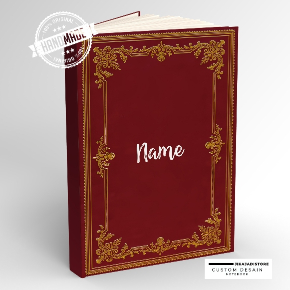 

Notebook Custome NAMA HardCover ukuran A5/ jurnal diary Custome/ Buku Catatan Custome / BUKU TULIS