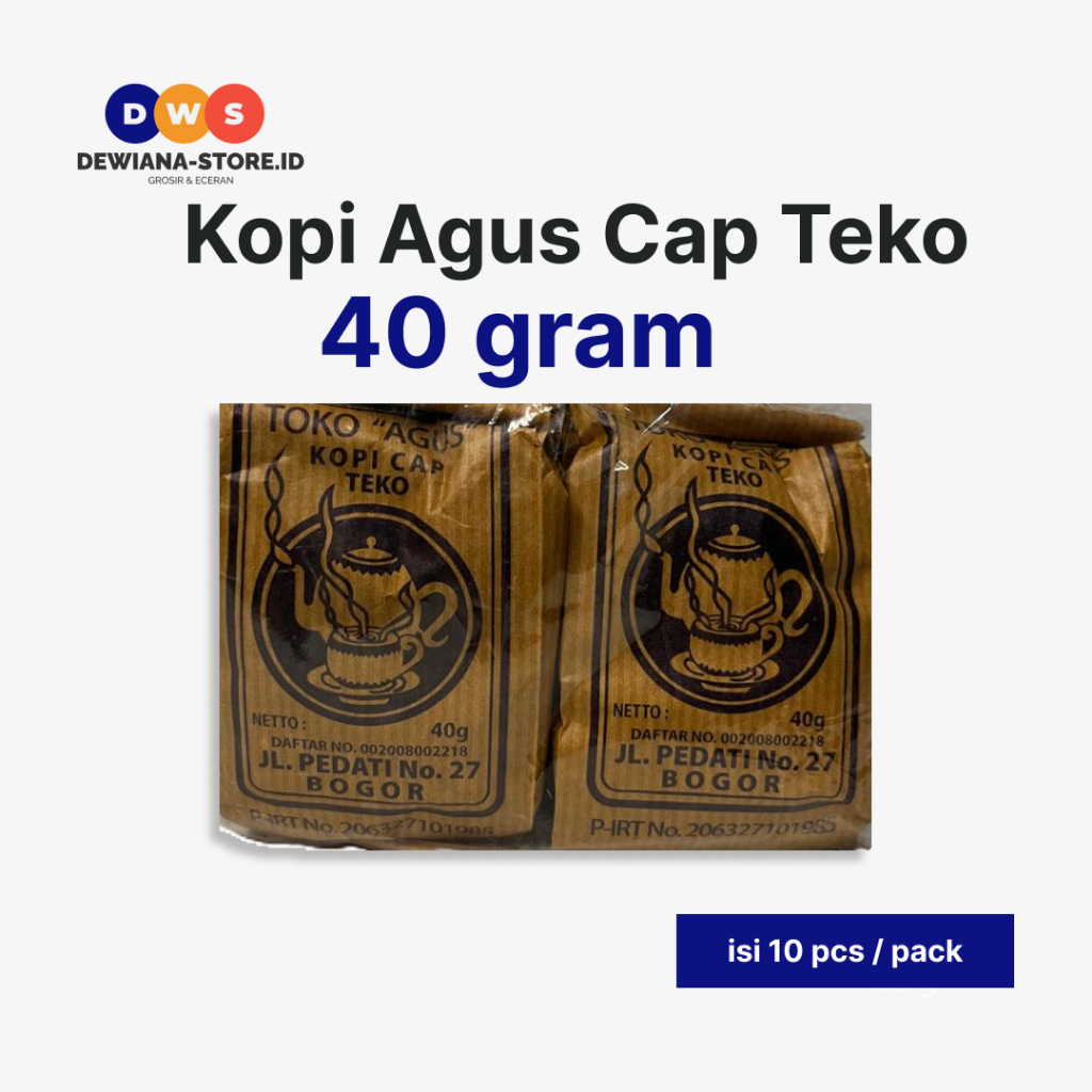 

GROSIR Kopi Agus Cap Teko 40 Gram (Isi 10/Pack)