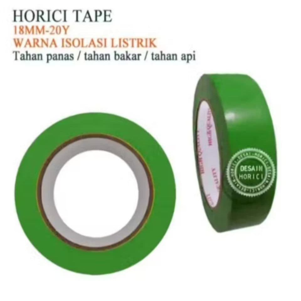 

ISOLASI LISTRIK PVC WARNA HIJAU 20M