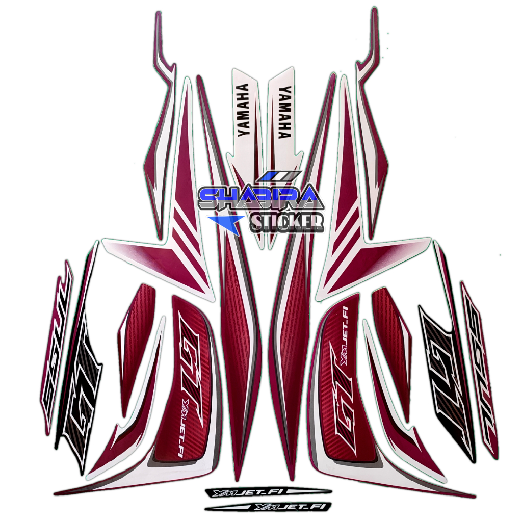 STRIPING MOTOR SOUL GT STREET 2013 UNGU STANDAR FULLSET