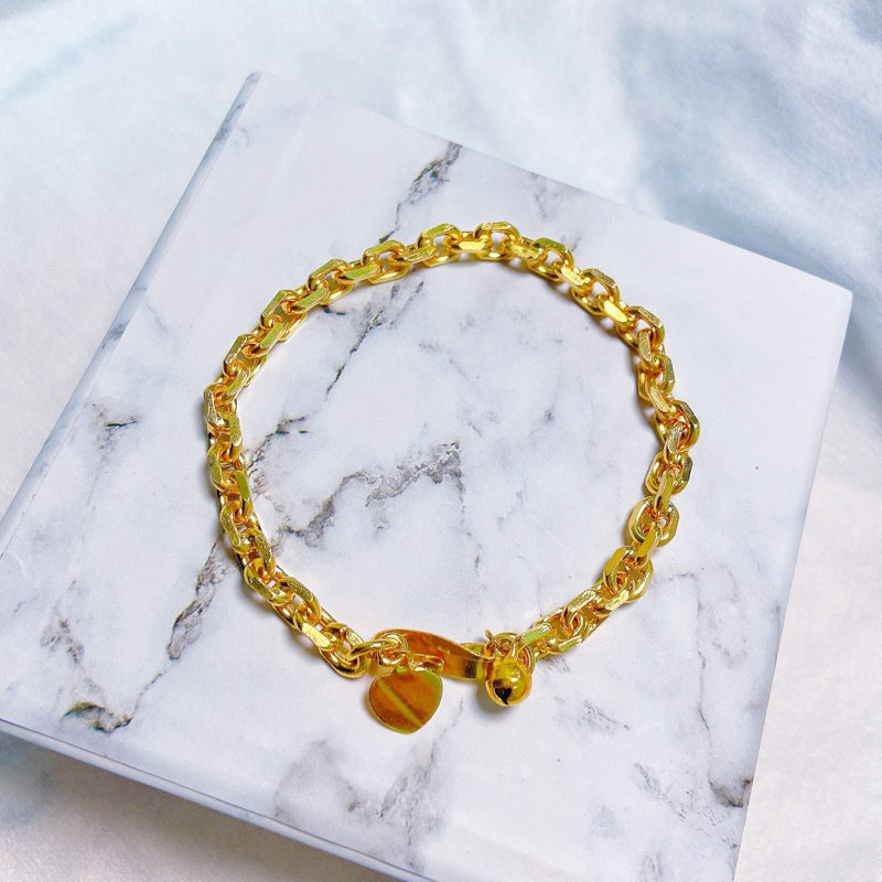 Gelang nori ASLI lapis emas 24k tebal