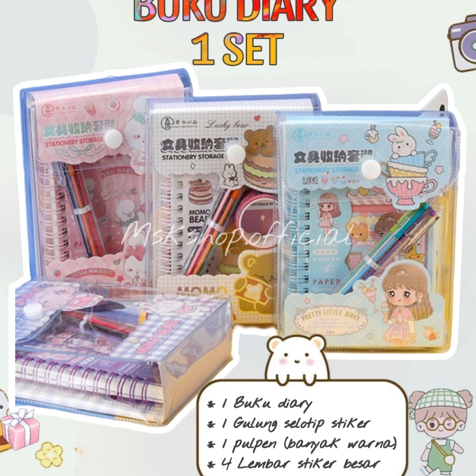 

Update Keren BUKU BINDER 1 SET NOTEBOOK BUKU CATATAN MOTIF LUCU BUKU DIARY AESTHETIC KARAKTER LUCU KADO ANAK PEREMPUAN