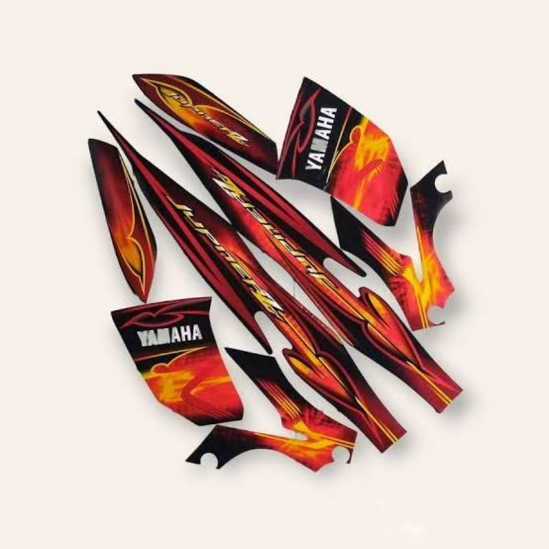 Striping List Body Yamaha Jupiter Z/Jupiter Z Burhan Merah Orange