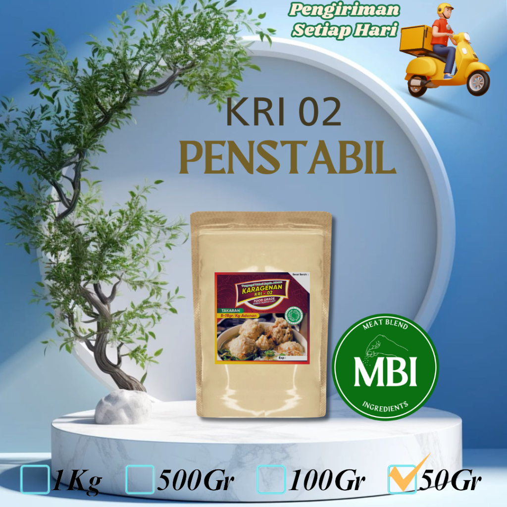 

Karagenan KRI-02 | Karagenan Berkualitas Tertinggi - Pengenyal Rumput Laut (50gram)