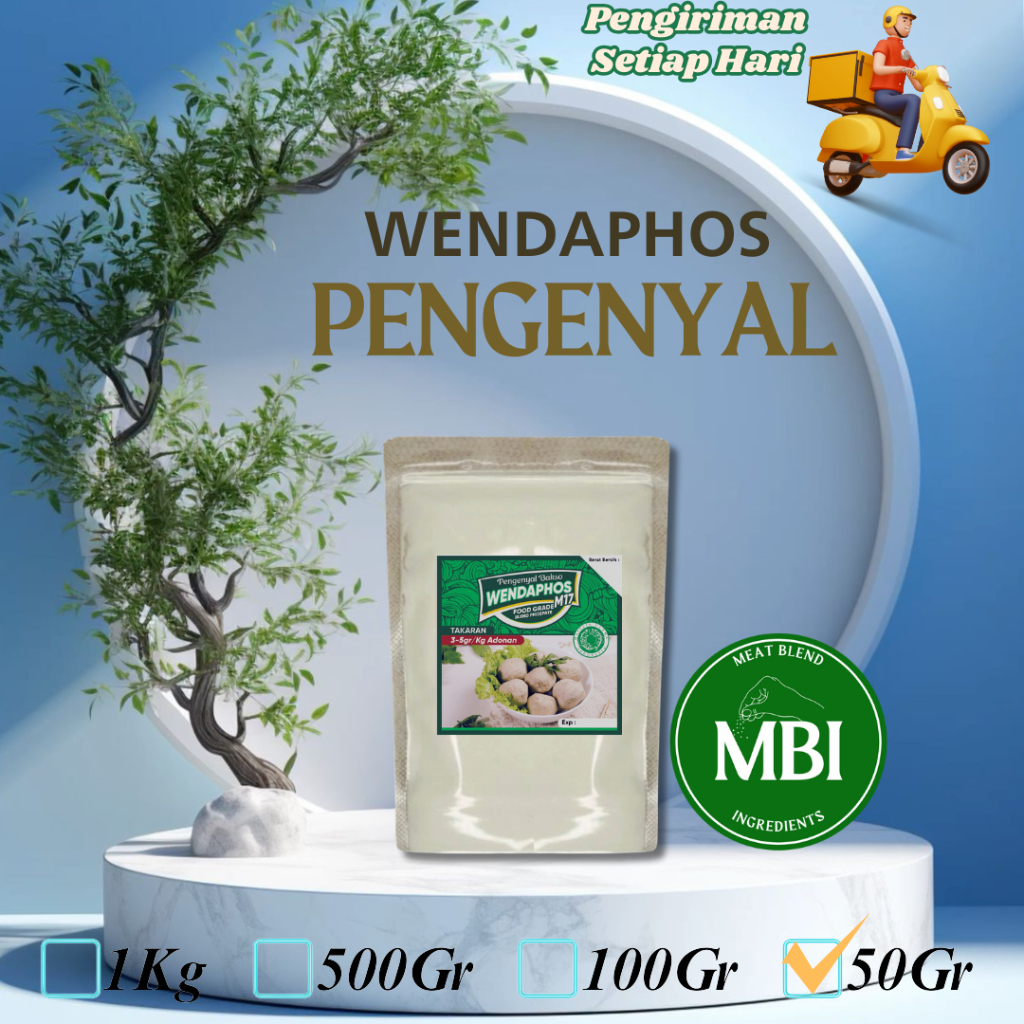 Wendaphos | Pengenyal Unggulan Bakso, Nugget, Sosis, Dimsum dll (50gram)