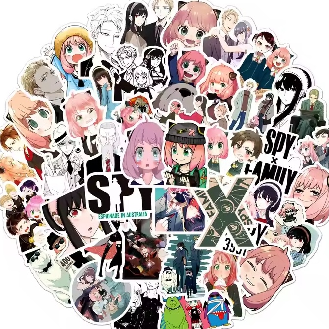 

Diskon Kepuasan Spy X Family Stiker Anime Anya forger sticker anti air manga tumbler hp koper