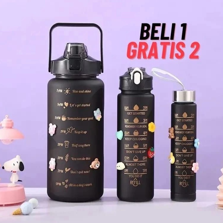 Sekarang Viral  Botol Minum Beranak Viral 3 In 1 Botol 2 Liter 1 Liter 5ML Besar Tempat Wadah Air Tu