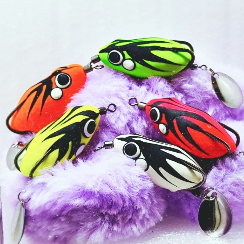 soft frog 4cm .umpan pancing. umpan casting .kodok karet