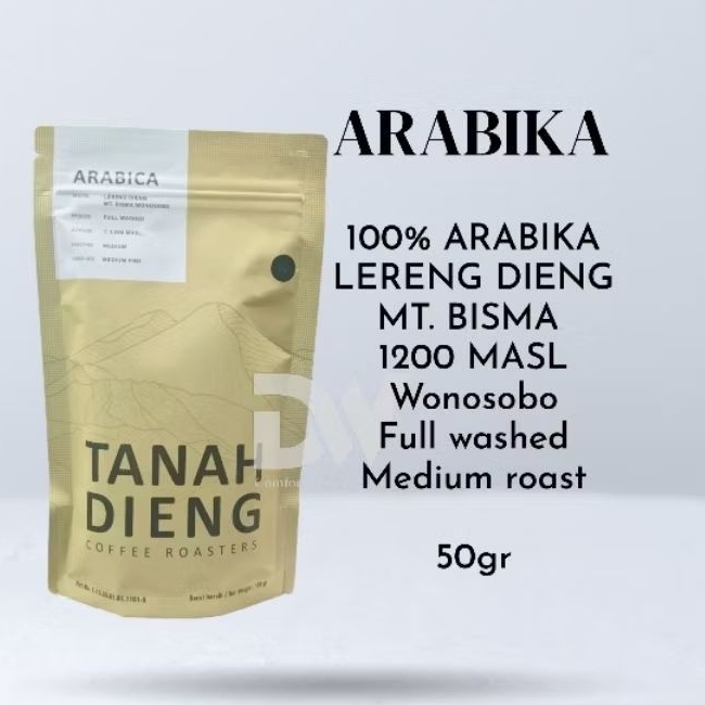 

KOPI ARABIKA TANAH DIENG 50gr bubuk coffee