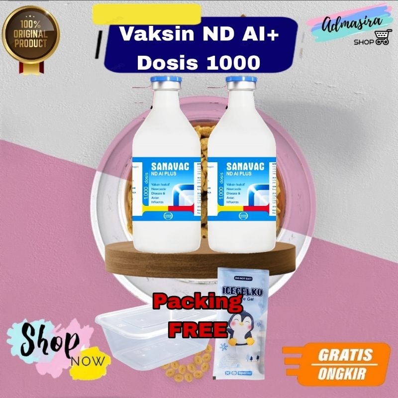Sanavac ND AI PLUS Mensana Vaksin Inaktif untuk mencegah Avian Influenza H5N1 Unggas Ayam