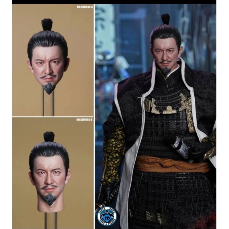 skala 1/6 Head sculpt Japan Nobunaga Kimura kepala male samu.rai figure kitbash