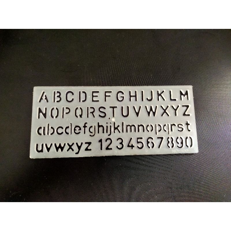 

Penggaris Huruf Lettering Stencil Cetak Huruf Ukuran Kecil