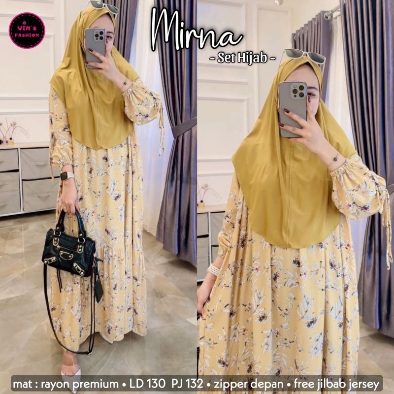 Mirna setelan hijab terlaris bestseller original by meisa