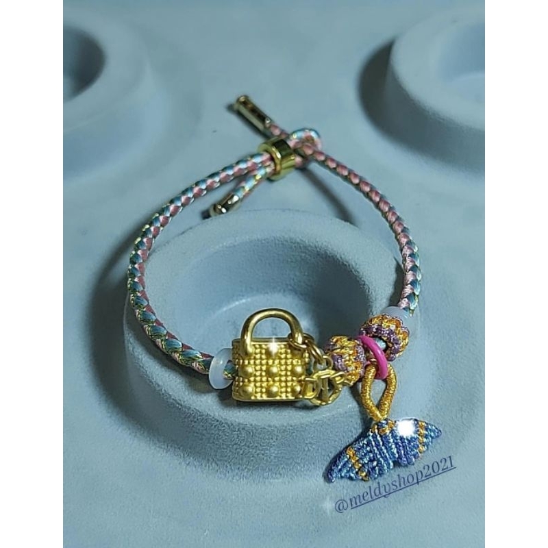 gelang tali serut variasi emas 23k 24k HK hongkong 999 charm model tas/bag D 1OR DIORR