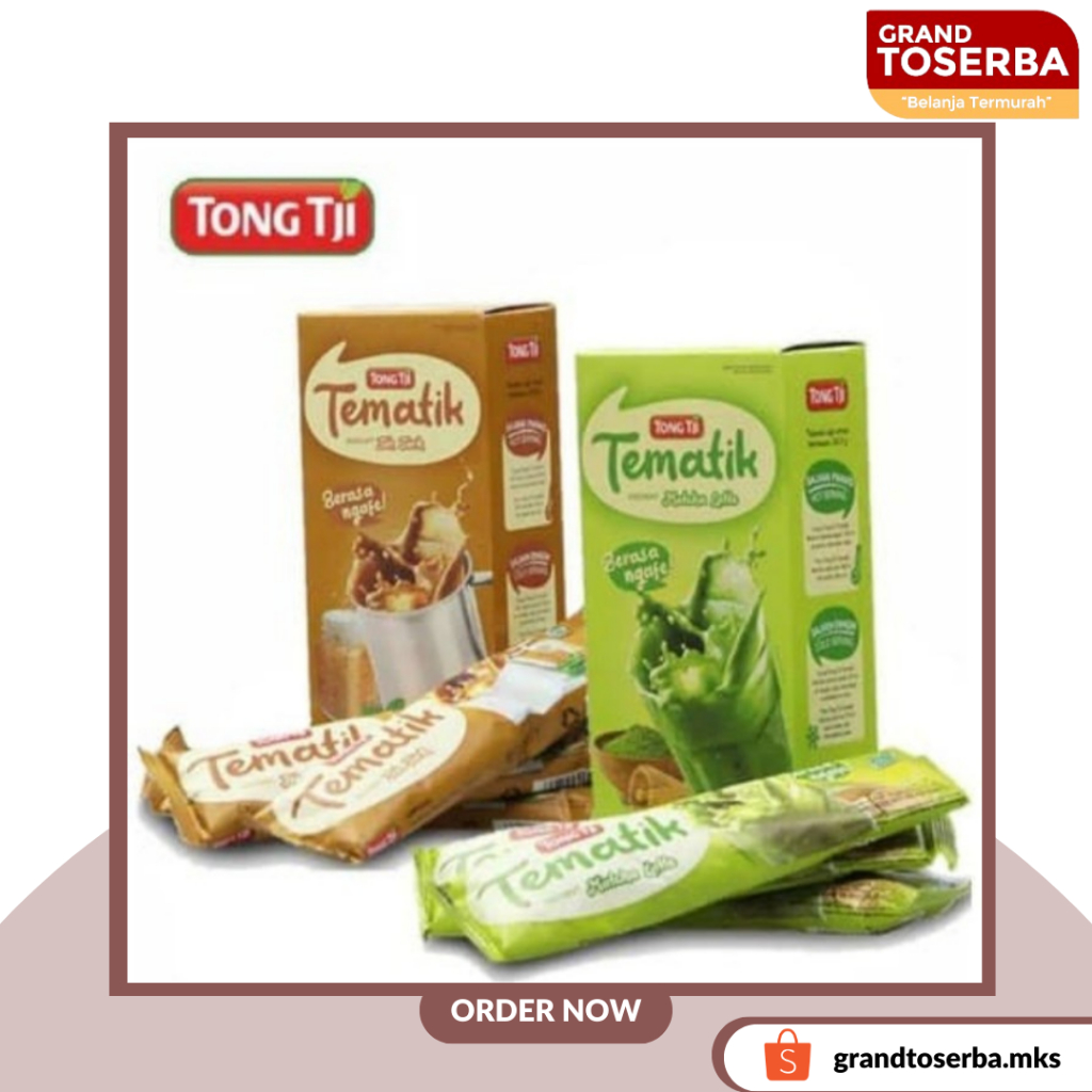 

Tong Tji Tematik Instant Teh Tarik & Matcha Latte 24.7 gr isi 3 's