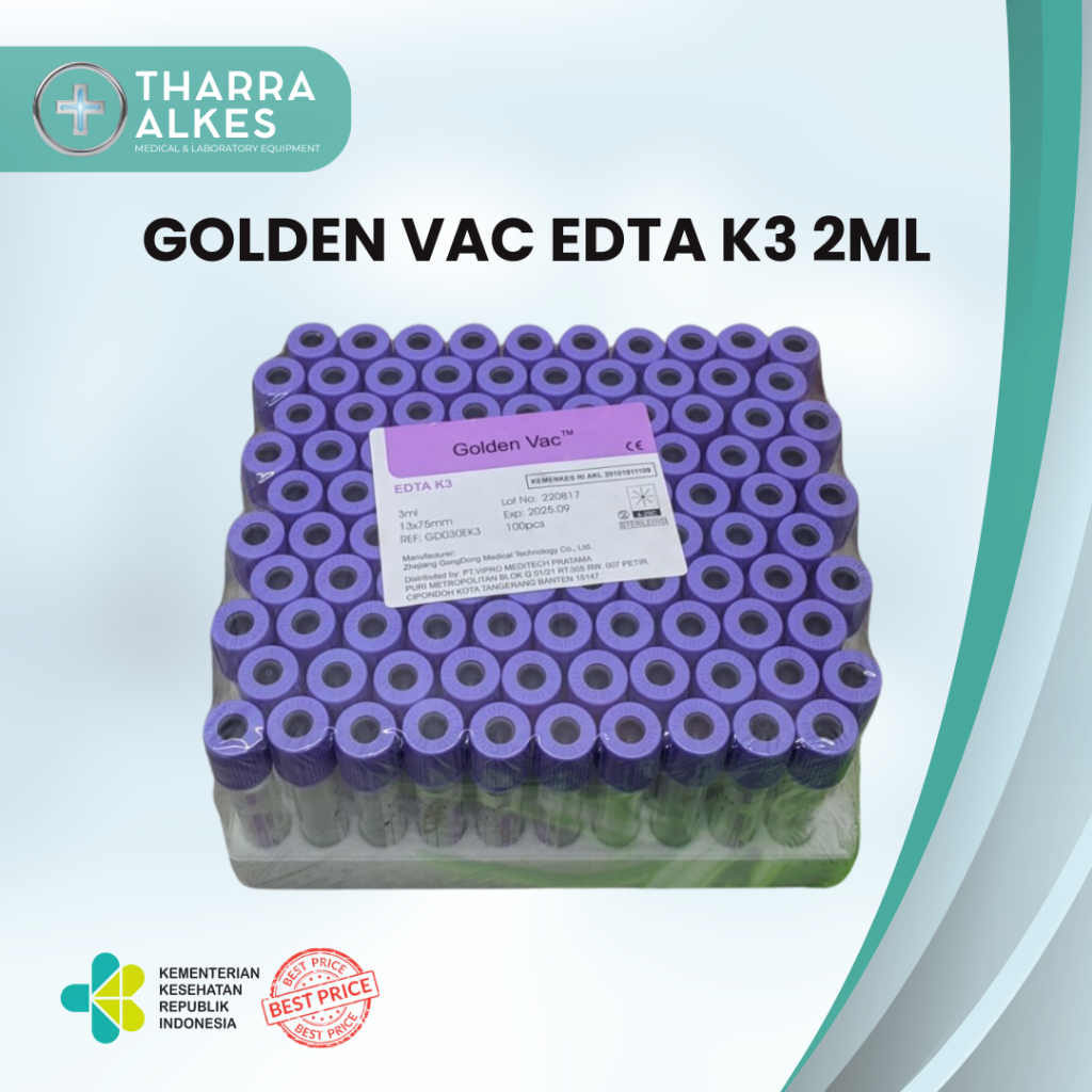 (SAMPLE) GOLDEN VAC EDTA K3 PET 2ML