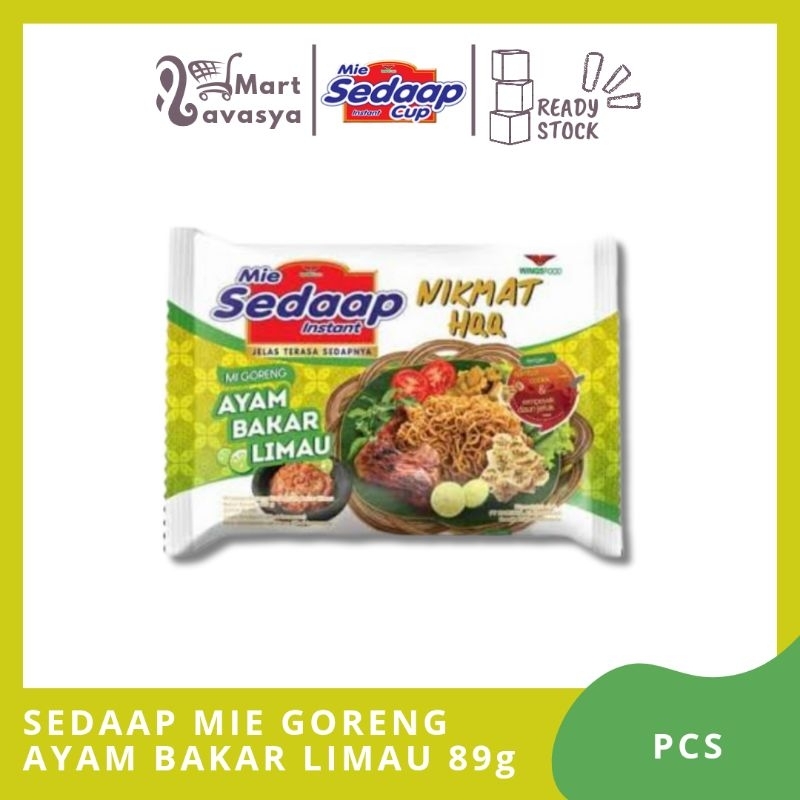 

SEDAAP MIE GORENG AYAM BAKAR LIMAU 89g - 1 PCS - KOTA BANDUNG - LAVASYA MART