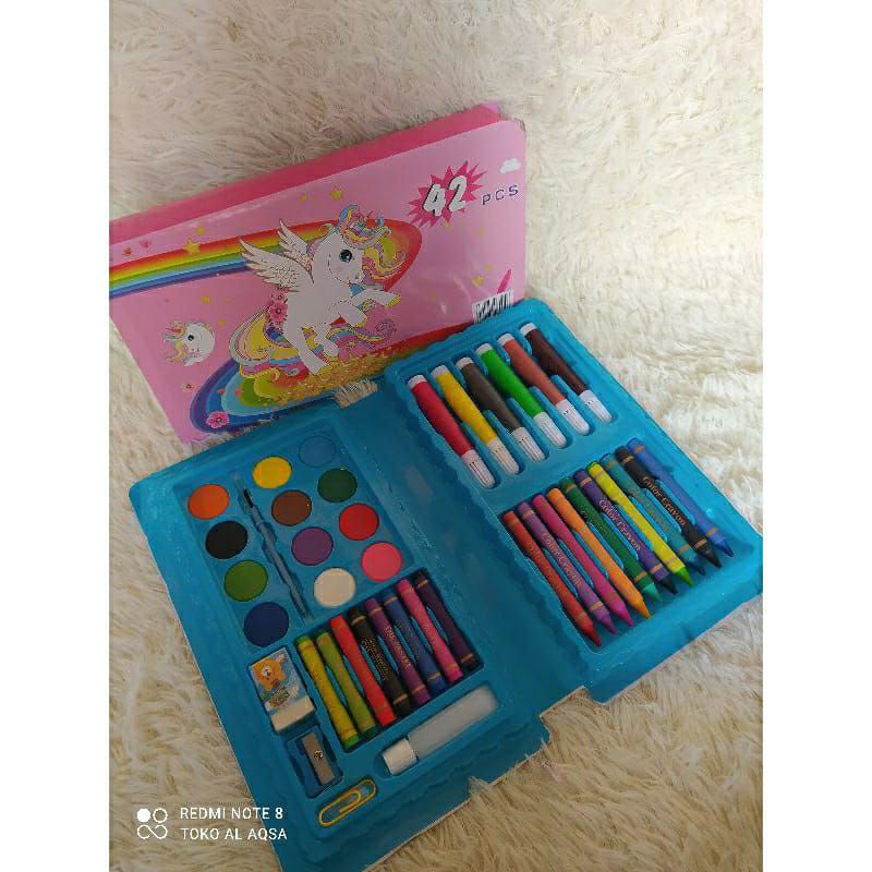 

crayon/alat set mewarnai isi 42pcs