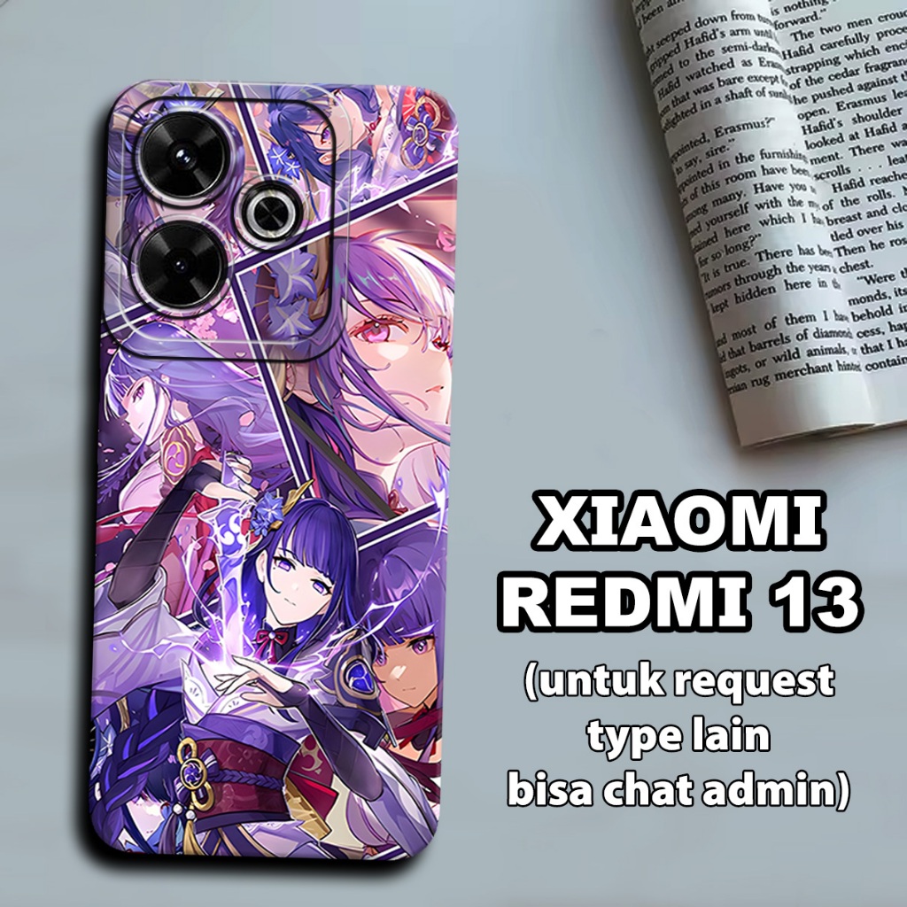 CC15/ Softcase karet lentur untuk xiomi redmi 13/Motif karakter genshin impact/case xiomi redmi 13/k