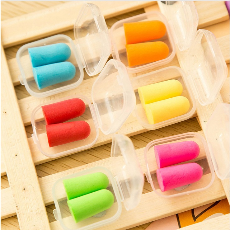 Earplug anti-bising, earplug peredam suara untuk tidur, belajar, perlindungan pendengaran, dan mengu