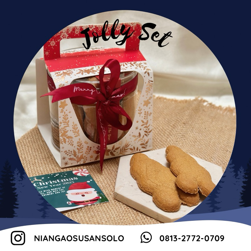 

Jolly Set | Hampers Natal Christmas Hampers New Year Tahun Baru Cookies Natal Christmas Cookies | Gift Box Natal Christmas