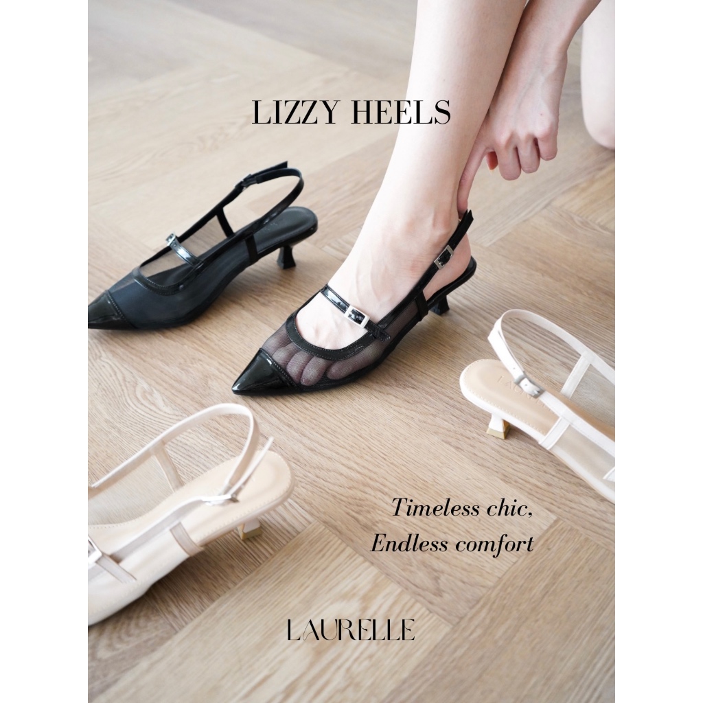 Laurelle - Lizzy Heels | Sepatu Heels Wanita | Heels Wanita 4cm | Heels Pesta | Kitten Heels