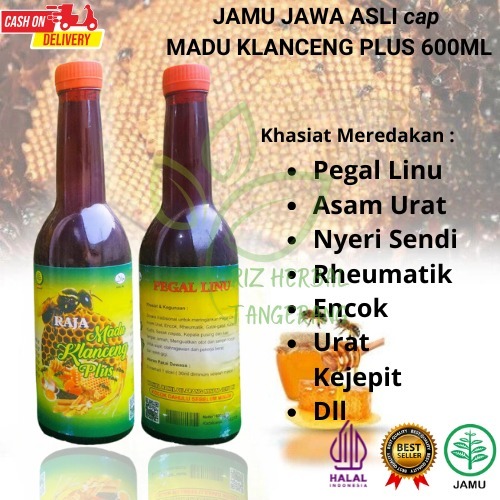 

JAMU CAP RAJA MADU KLANCENG PLUS 150ml PEGAL LINU ASAM URAT NYERI SENDI