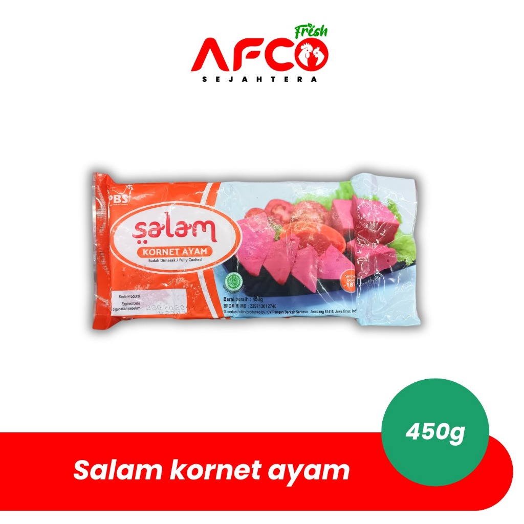 

Afco Fresh Salam kornet ayam 450g