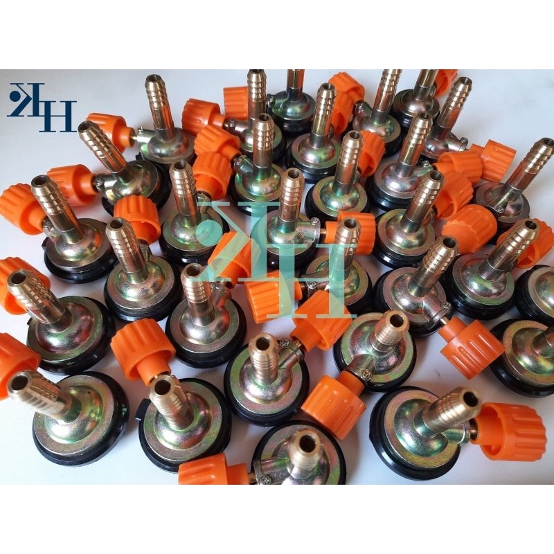 konektor kaleng gas portable ke selang kompor / water heater