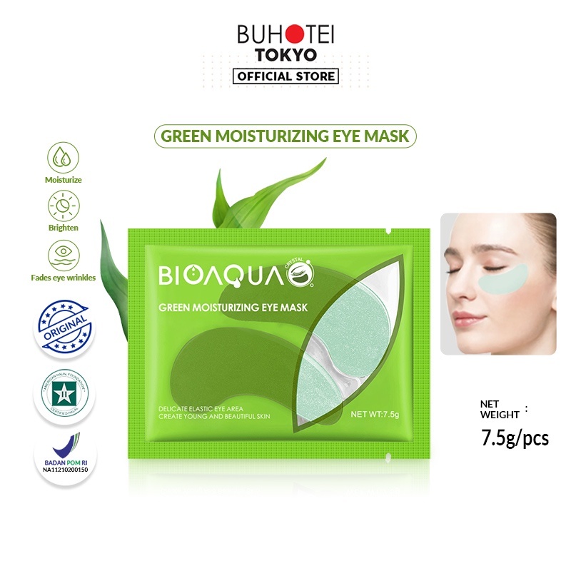 BUHOTEI BIOAQUA 24K Gold Eye Mask Anti Aging dan Garis Masker Mata 6g BPOM dan HALAL