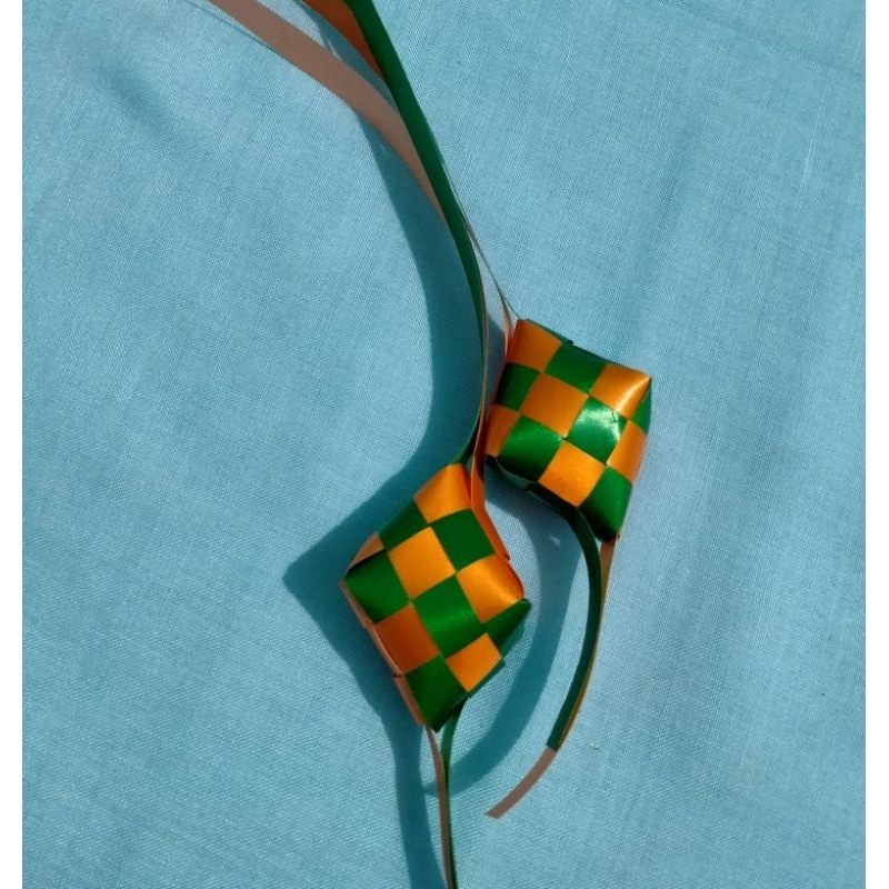 

ketupat pita jepang hijau tua x orens