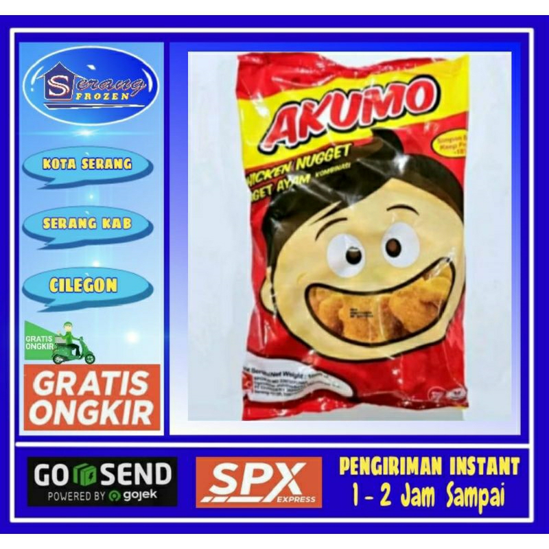 

Nugget Ayam Akumo 1Kg,Naget, Serang Frozen